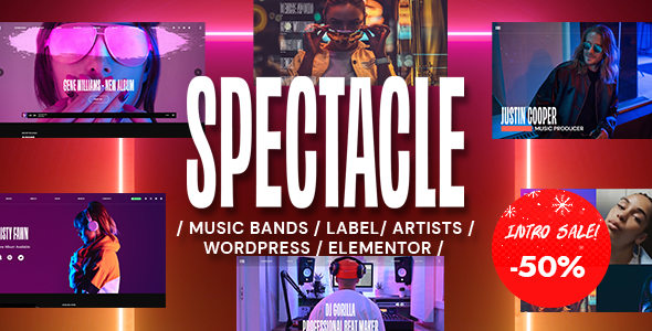 Spectacle – Music WordPress Theme