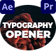 Typography Opener | MOGRT - VideoHive Item for Sale