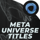 Meta Universe Titles  l  Technology Titles  l  Futuristic Video - VideoHive Item for Sale
