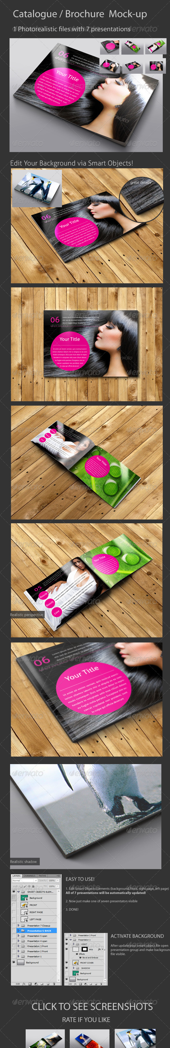 Brochure / Catalog Mock-Up / A6/A5/A4 - Brochures Print