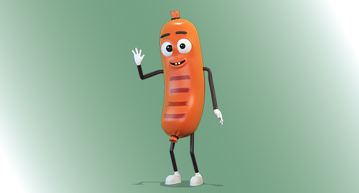 Sausage 3D Character