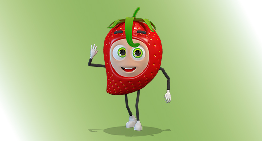 Strawberry 3D Character