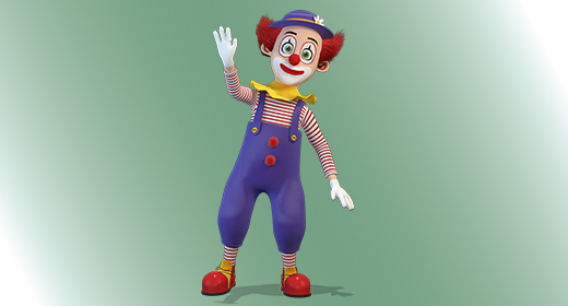 Clown 3D Character