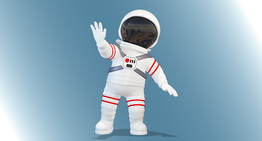 Cosmonaut 3D Character