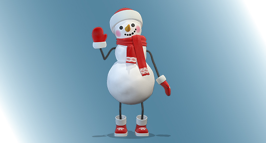 Snowman 3D Character
