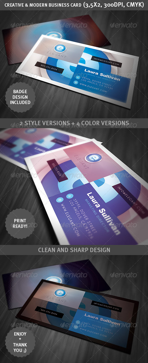 Creative & Modern Business Card - Creative Business Cards