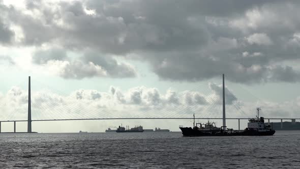 Ships Under the Bridge