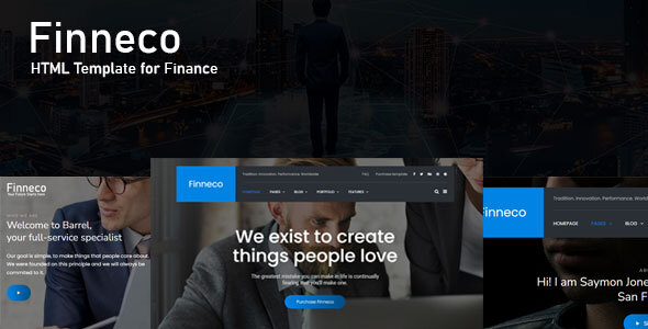 Special Finneco - Busines/Finance HTML Template
