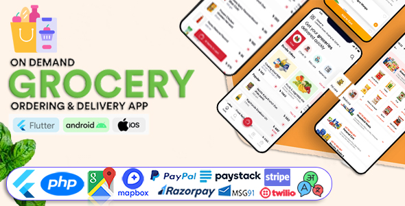 Grocery  Single Grocery Store iOS User & Delivery Boy App With
