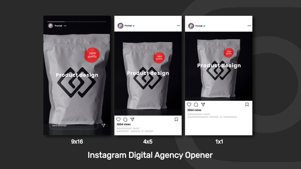 Instagram Digital Agency Opener - Instagram Reels, TikTok Post, Stories