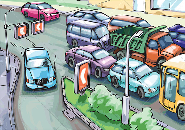 Detour of a Traffic Jam - Conceptual Vectors