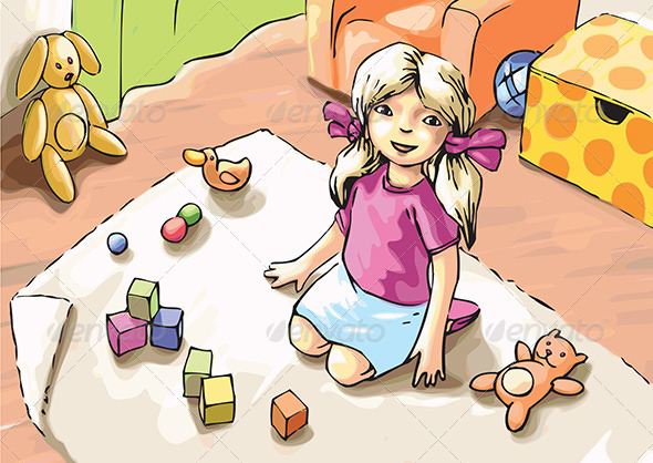 Playing Girl - People Characters