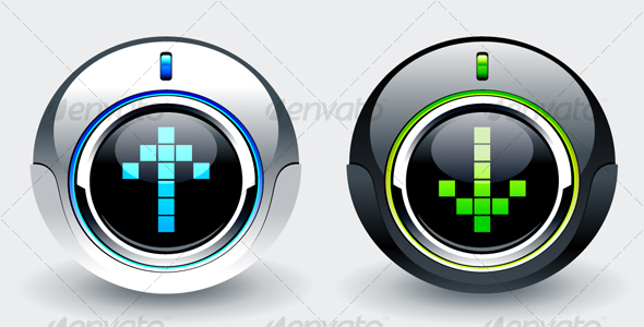 High tech buttons - Technology Conceptual
