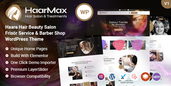 HaarMax - Barber And Salon WordPress Theme
