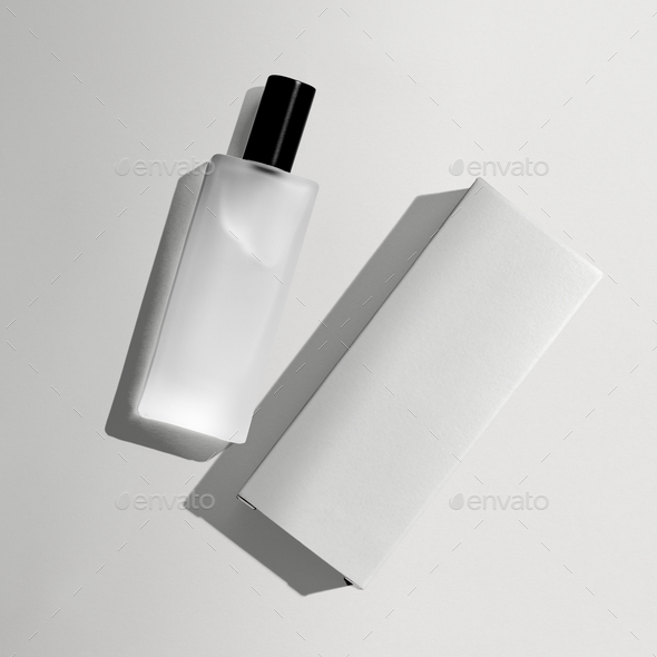 Perfume box packaging for beauty products in minimal design