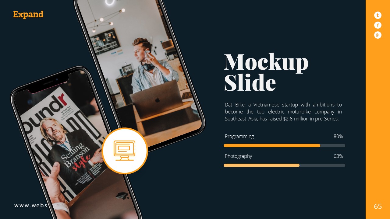 Expand Startup Presentation Template, Presentation Templates | GraphicRiver