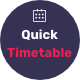 Quick Timetable For WordPress