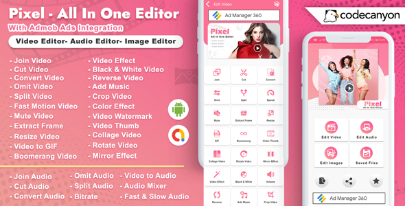 Android Pixel - All in one Editor (Video Editor, Audio Editor, Image Editor) (Android 11 Supported)