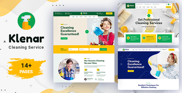 Klenar  - Cleaning Services PSD Template