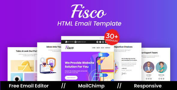 Fisco Agency - Multipurpose Responsive Email Template
