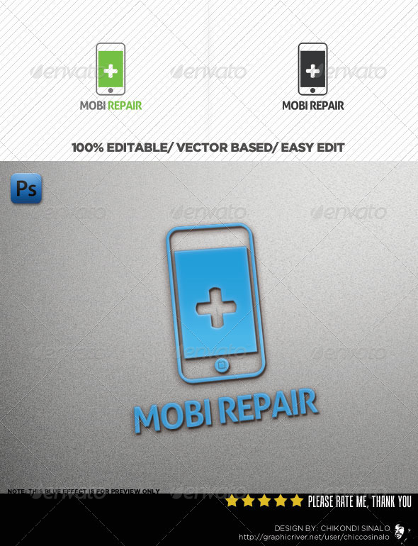 Mobi Repair Logo Template - Abstract Logo Templates