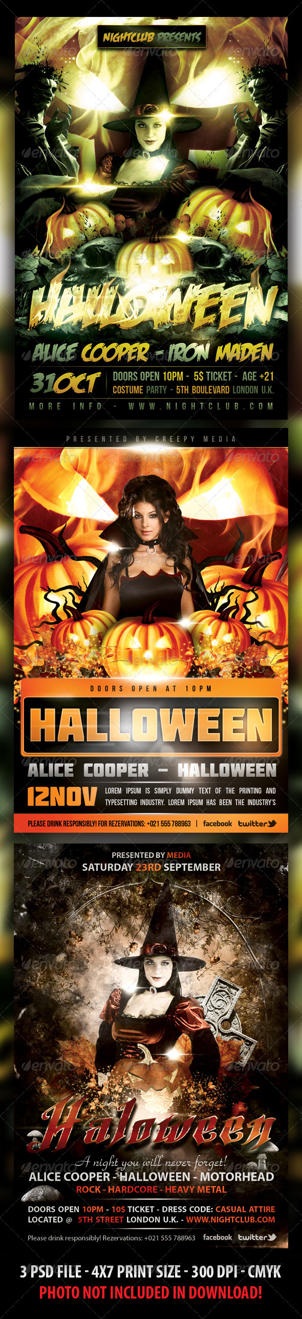 Halloween Flyer Bundle - Holidays Events