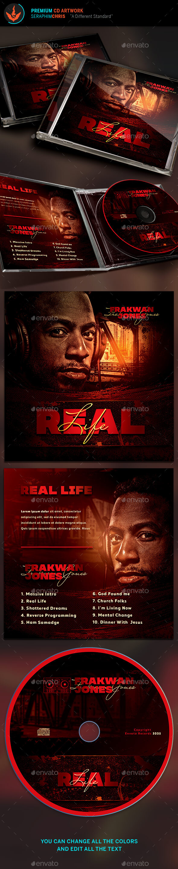 Real Life CD Artwork Template