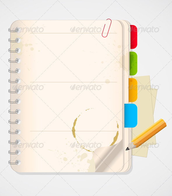 Notebook and Yellow Pencil - Backgrounds Business