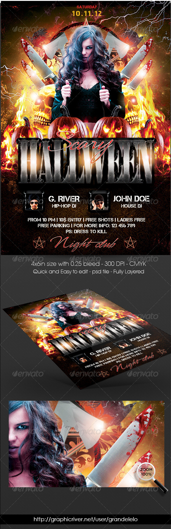 Scary Halloween Flyer - Holidays Events