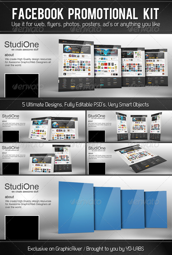 FB Promotional Kit - Facebook Timeline Covers Social Media