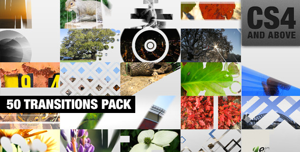 50 Transitions Pack - VideoHive 3220177