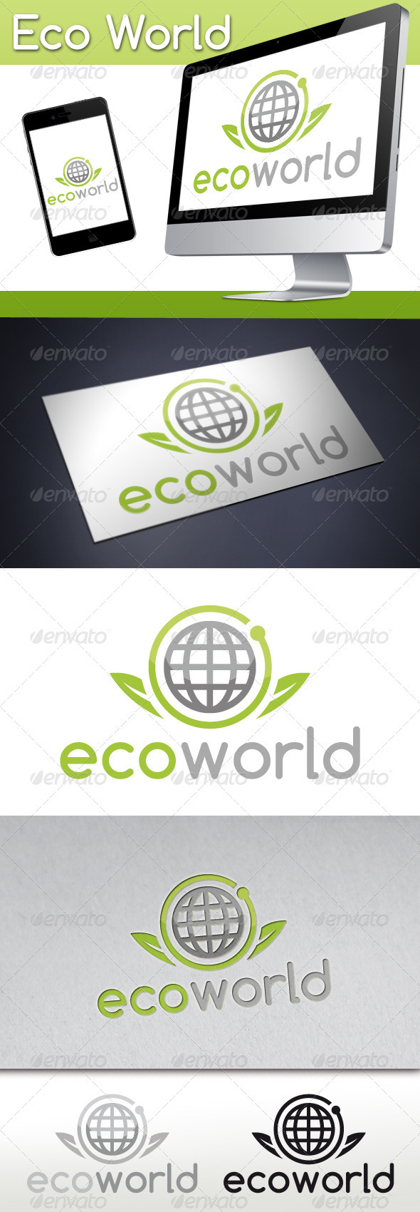 Eco World Logo - Nature Logo Templates