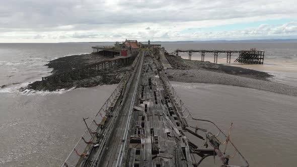 The Abandoned Remains of Birnbeck Pier in Weston Super Mare alt