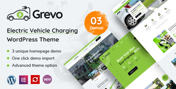 Grevo - Electric Mobility Services WordPress Theme