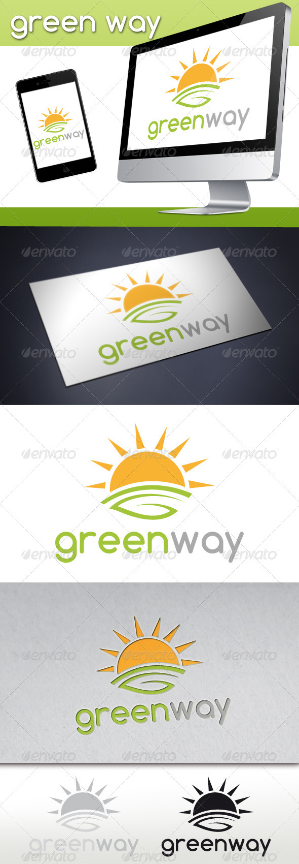 Green Way Logo - Nature Logo Templates