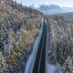 Winter Road in Mountains. Drone View - PhotoDune Item for Sale