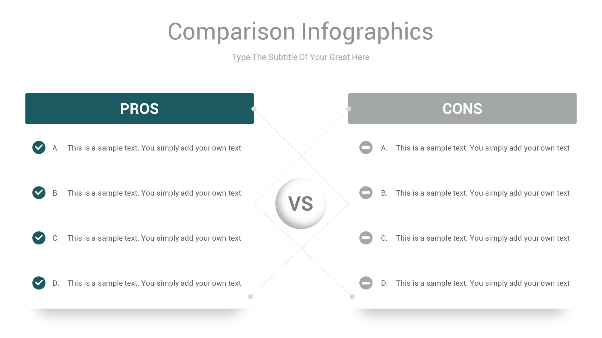 Comparison Chart Powerpoint Infographics Template, Presentation Templates