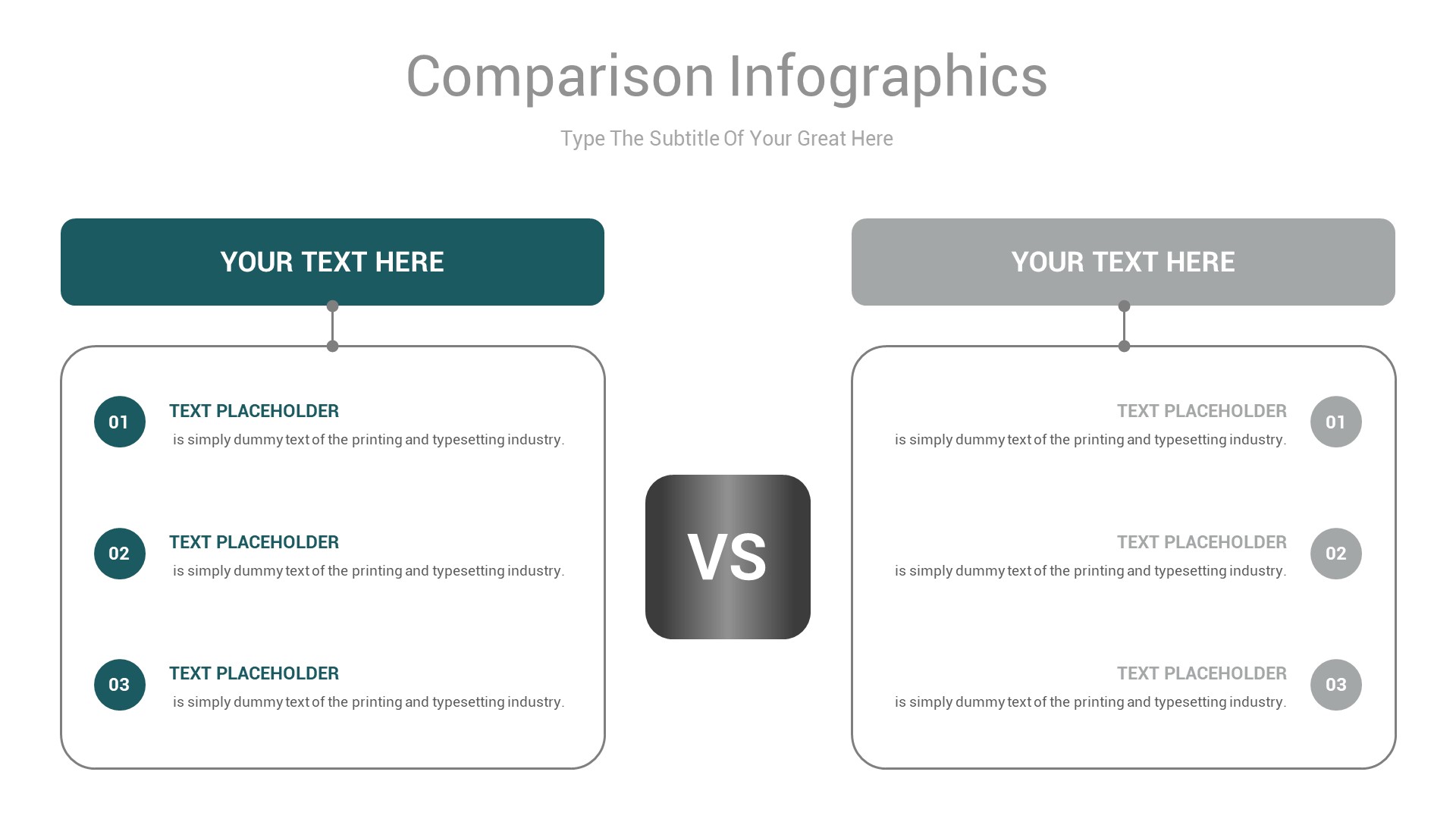 Comparison Chart Powerpoint Infographics Template, Presentation Templates