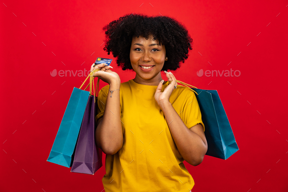 African woman SHOPPING-TRAVEL Stock Photo by anontae2522 | PhotoDune