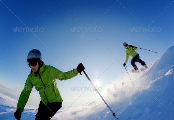 Freeride skier - Stock Photo - Images