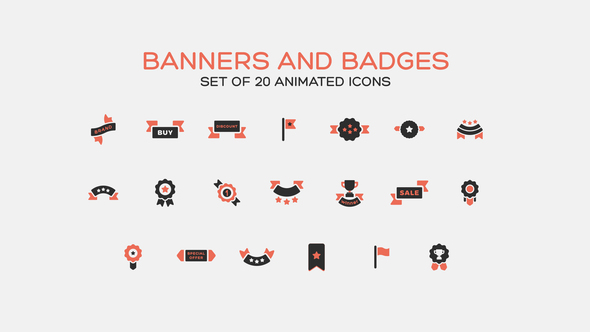Banners and Badges Icons