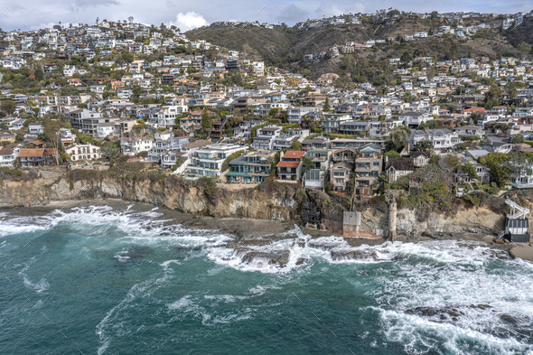 Wealthy coactal community in California - Stock Photo - Images