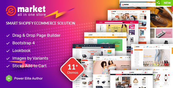 eMarket - Responsives und Mehrzweck-Section-Drag & Drop-Shopify-Theme