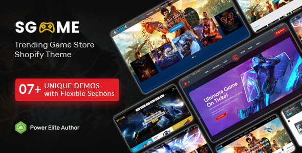 SGame - Game, Game Store Shopify Theme