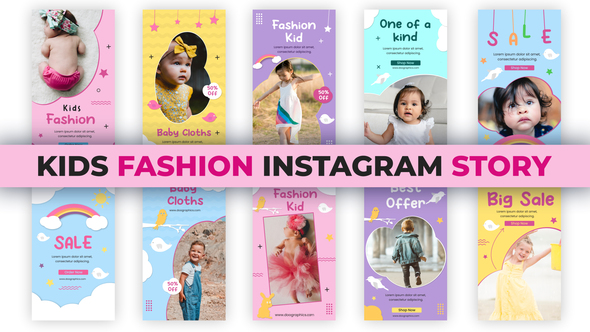 Kids Fashion Instagram Stories, After Effects Project Files | VideoHive