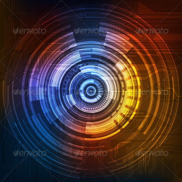 Futuristic background - Technology Conceptual