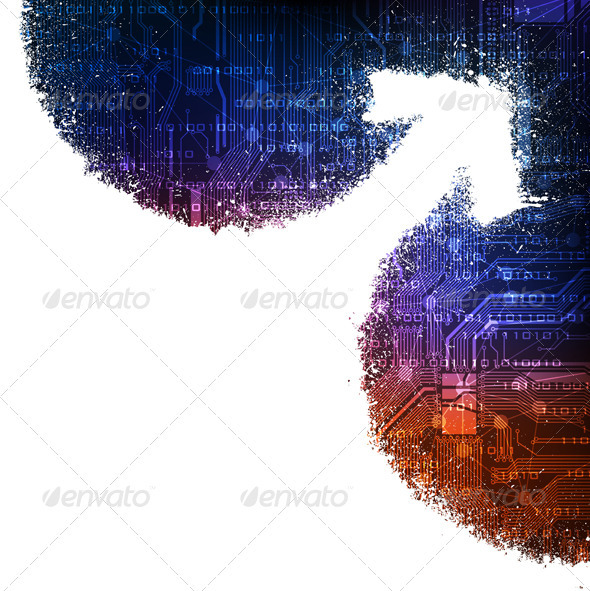Creative design background - Technology Conceptual