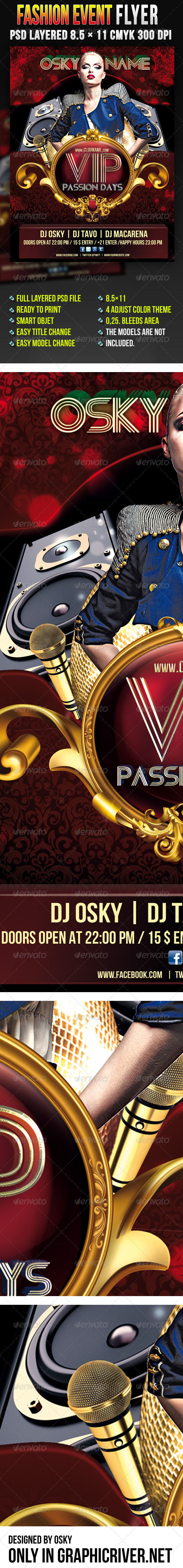 Fashion Event Flyer - Clubs & Parties Events