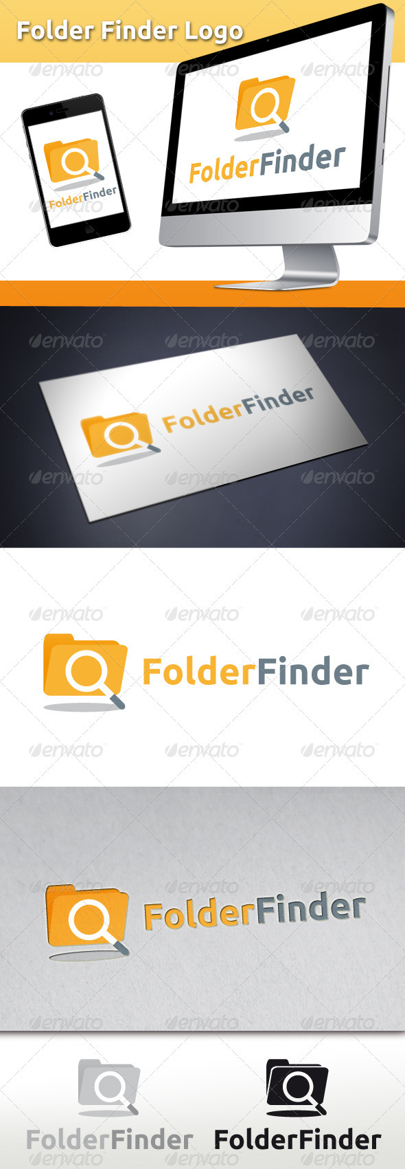 Folder Finder Logo - Symbols Logo Templates
