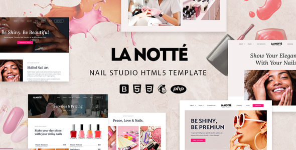 Nail Lepo Website Template